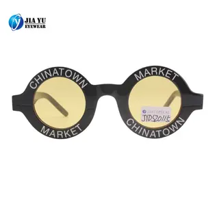 Wholesale Fashion Brand Polarized Custom Vintage Small Round Women Acetate Sunglasses